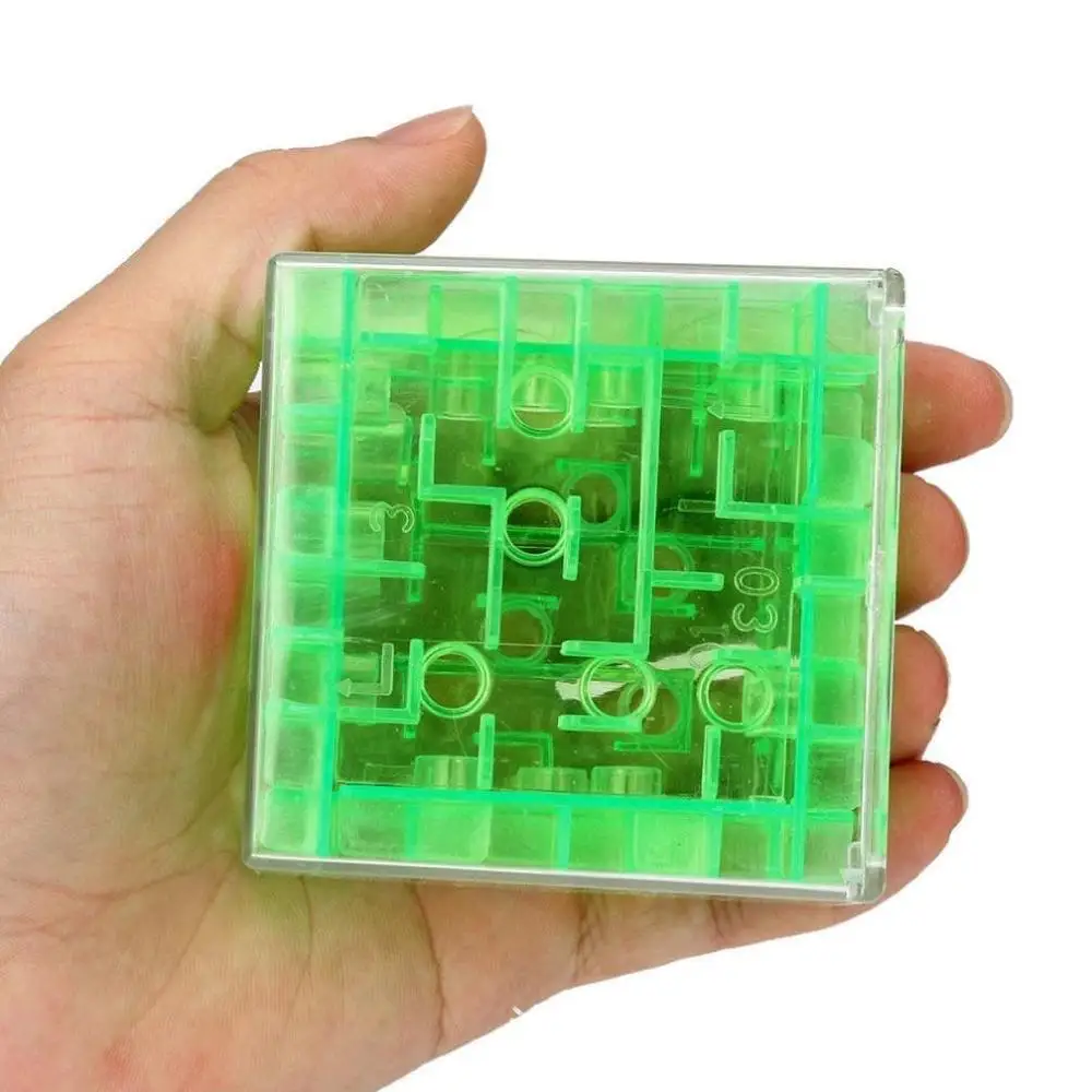 3D Mini Speed Cube Maze Magic Cube Puzzle Game Cubes Magic Learning Toys Labyrinth Rolling Ball Toys For Children Adult