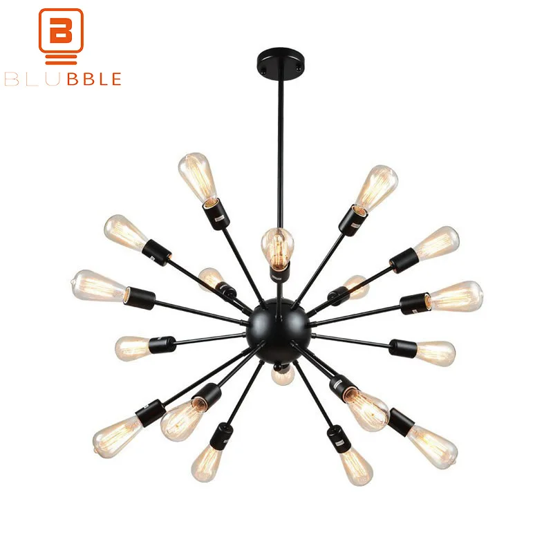 BLUBBLE 8/12/18/20Head Branch Pendant Light Vintage Originality Loft Pendant Lamp Industry Satellite AC 90-260V Bedroom Hanglamp