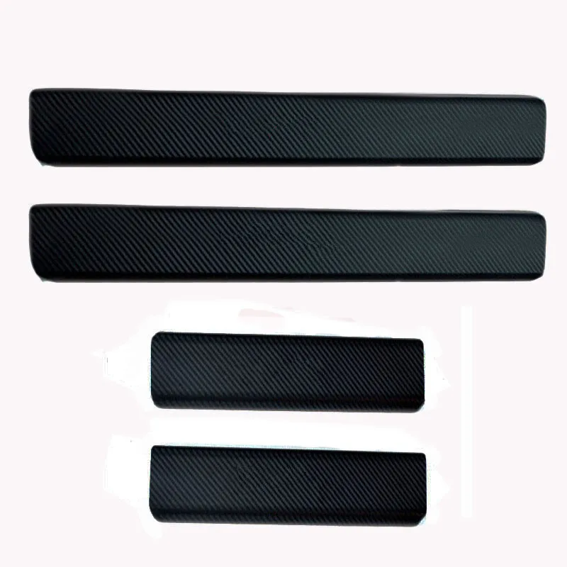 4D Carbon Fiber Car Door Sill Sticker Auto Door Protection Anti Scratch None Slip For Hyundai Veracruz ix55 07-12 Car Styling