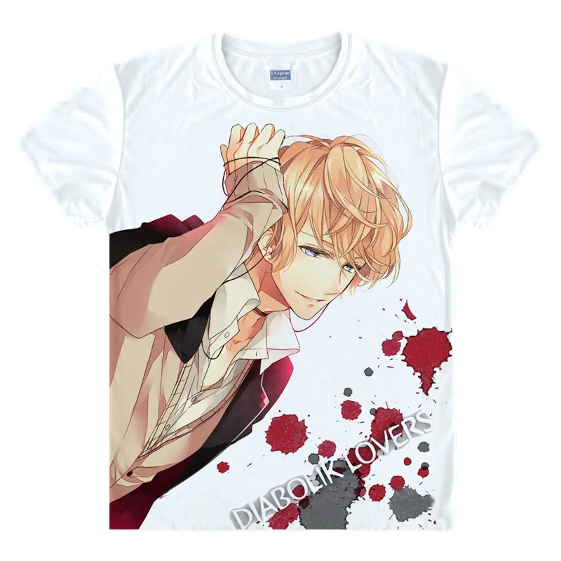 DIABOLIK LOVERS T-shirts kawaii Japanese Anime t-shirt Manga Shirt Komori Yui Sakamaki Ayato Cosplay shirts 44882624761 tee 73