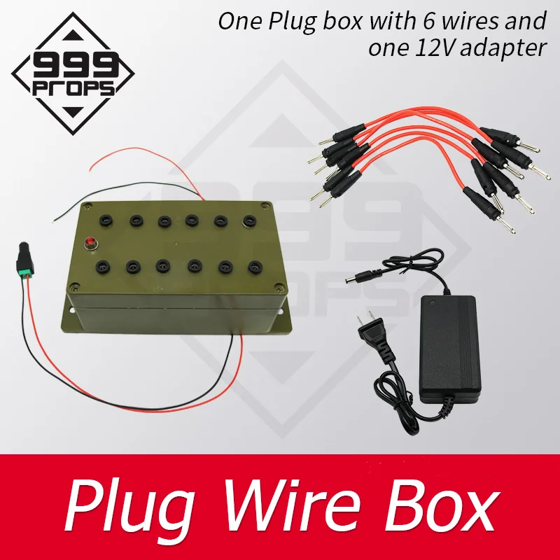 Plug Wire Box ER Puzzles Escape Room Game Prop all the wires are inserted into the right sockets to unlock charmber room