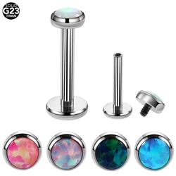 H-S 1 G23 Titan Opal Labret Đinh Nhọn Môi Thanh Gợi Cảm Duyên Dáng Sụn Tai Tragus Tai Cho Unisex Trang Sức 16G