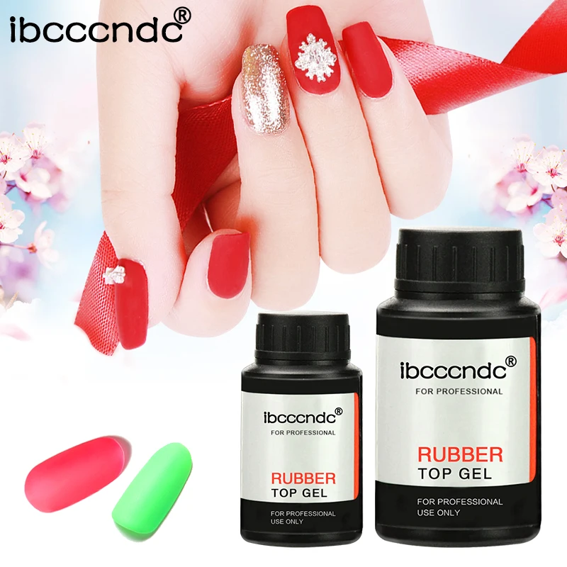 IBCCCNDC UV Fast Dry Varnish Rubber Base Coat Top Coat Long Lasting No Clean Shiny Gel Nail Polish Primer for Nail Art Design