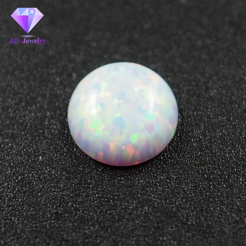 Labor Erstellt Weiß Opal Perlen 6mm opal cabochon stein für ring