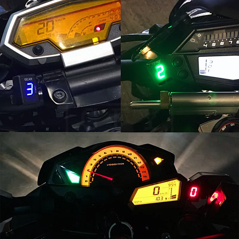 Motorcycle LCD Electronics 1-6 Level Gear Indicator Moto 6 Speed Digital Gear Meter For Honda CB600F CB 600F CB 600 F 1995- 2010