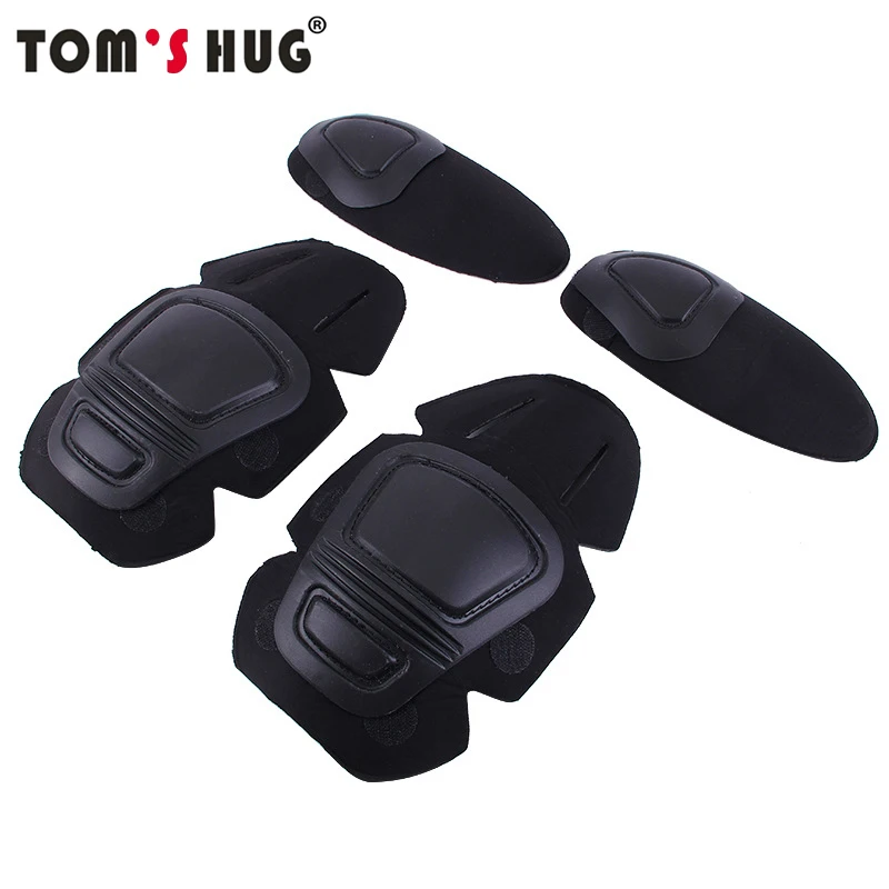 Tom\'s Hug g2 g3 Frog Suit Knee Pads  Tactical Elbow Support Paintball Airsoft Kneepad Interpolated Knee Protector Set