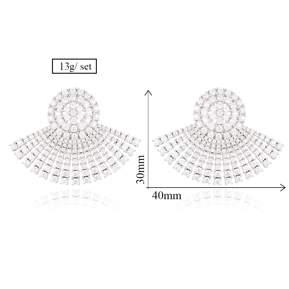 Missvikki boucle d'oreille femme 2022 Earrings Full Mirco Paved Cubic Zirconia Shiny Original Design Earrings Women Accessories