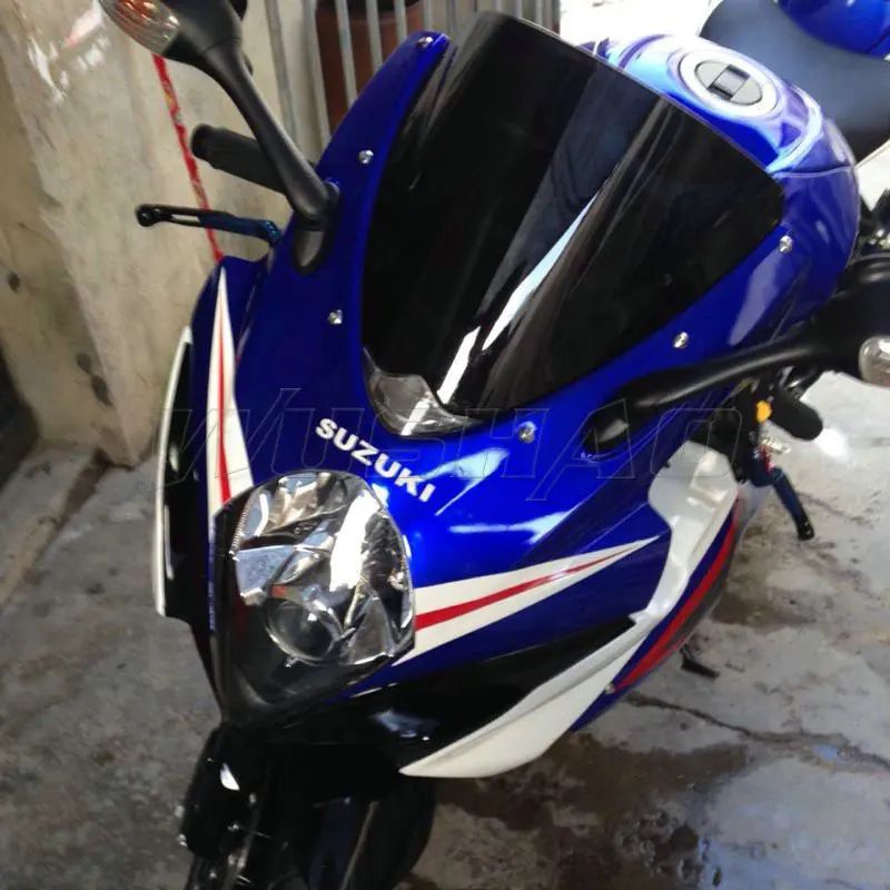 

Motorcycle Double Bubble Windshield Windscreen Screen For 2007 2008 Suzuki GSX-R1000 GSXR1000 GSXR GSX-R 1000 K7 K8 Black