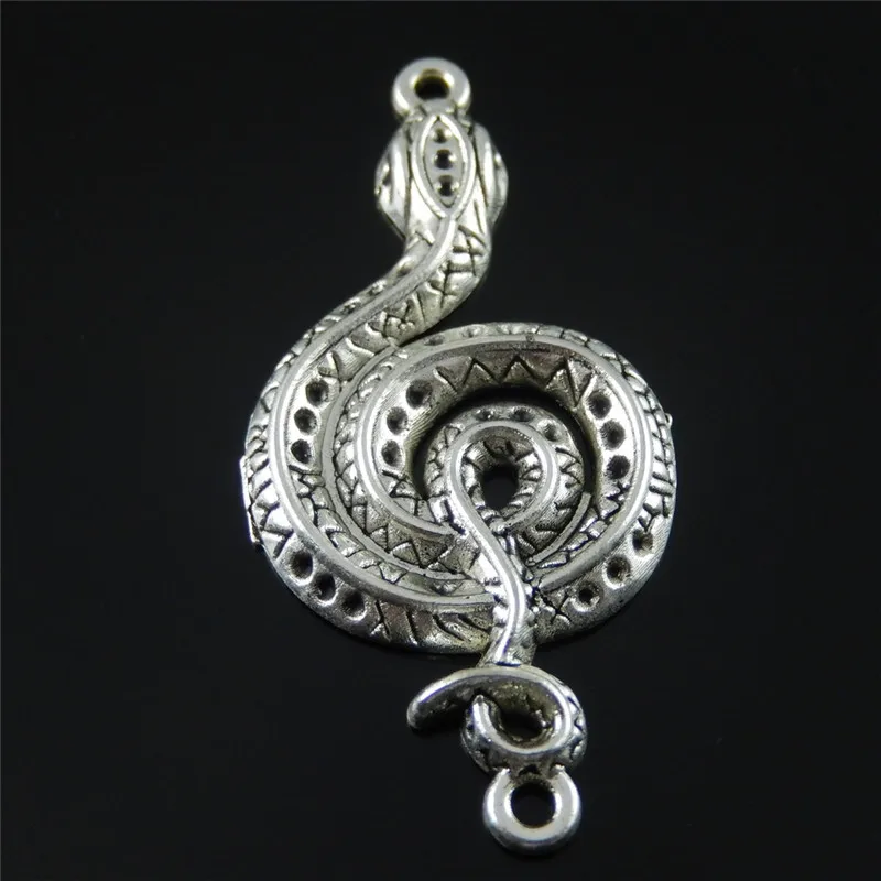 Wholesale 10pcs/lot Vintage Alloy Snake Charms Necklace Pendant Bracelet Connector Jewelry Findings  Creative AU37771