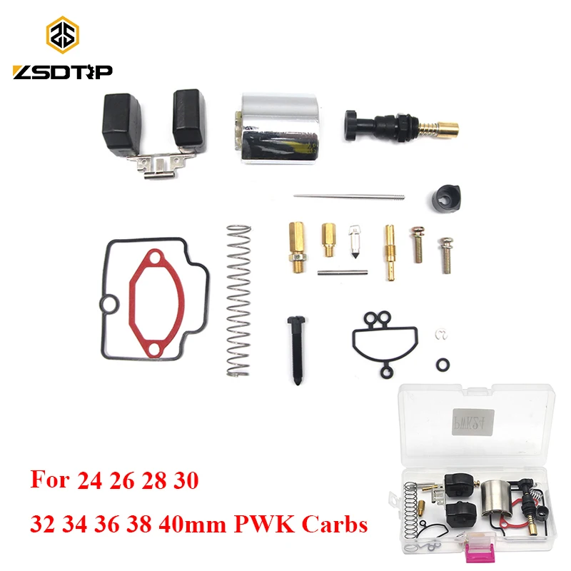 ZSDTRP Motorcycle Parts 24 26 28 30 32 34 36 38 40mm PWK KEIHIN Motorcycle Carburetor Universal Repair Kit Spare Jets