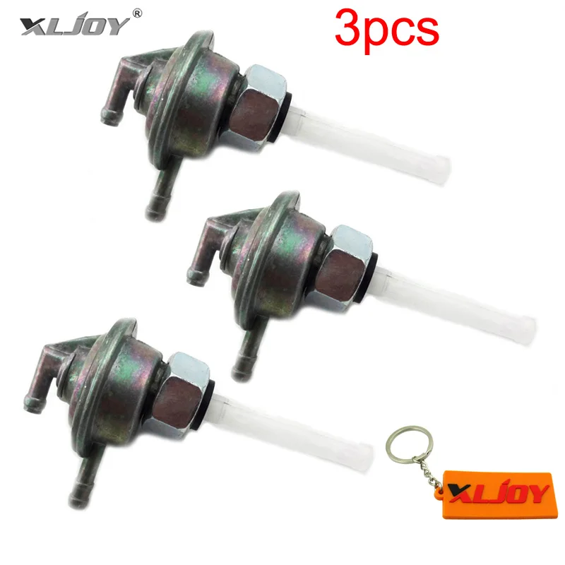 3pcs Gas Fuel Tap GY6 Valve Petcock For GY6 ATV Roketa Znen Jonway Pit Dirt Bike Motorcycle Moped Scooters ATV Quad Go Kart