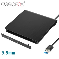 DeepFox 9.5mm USB 3.0 SATA Optical Drive Case Kit External Mobile Enclosure DVD/CD-ROM Case For Laptop Without Optical Drive