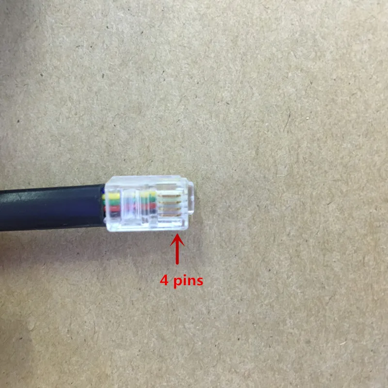 Cabo de conexão estendido de 3 metros 4/6 pinos para icom IC-2820H conecta o painel frontal separado com o painel real