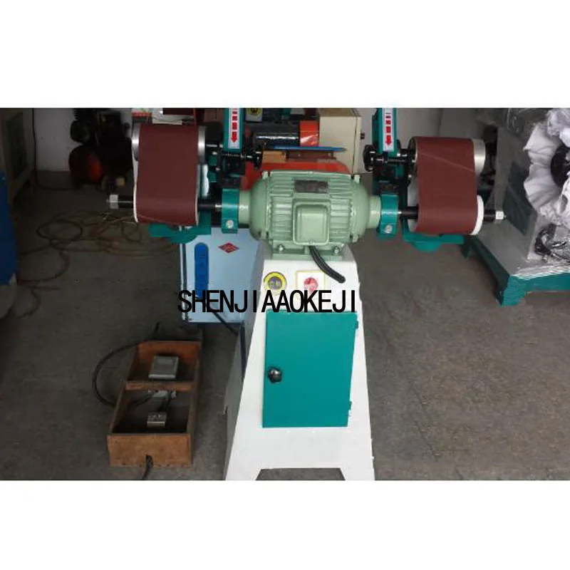 MM2115A Horizontal double head sponge sander Vertical belt machine polishing machine Plane drawing machine 380V 1PC