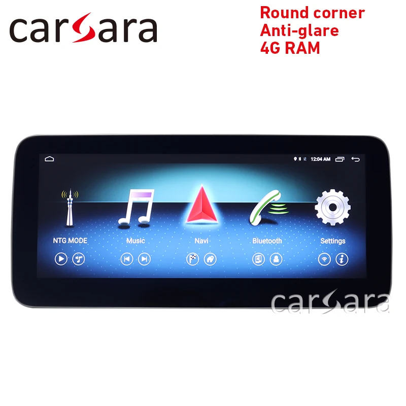 Android headunit monitor B Class W246 touch screen round corner dvd display anti-glare 10.25 navigation multimedia GPS radio