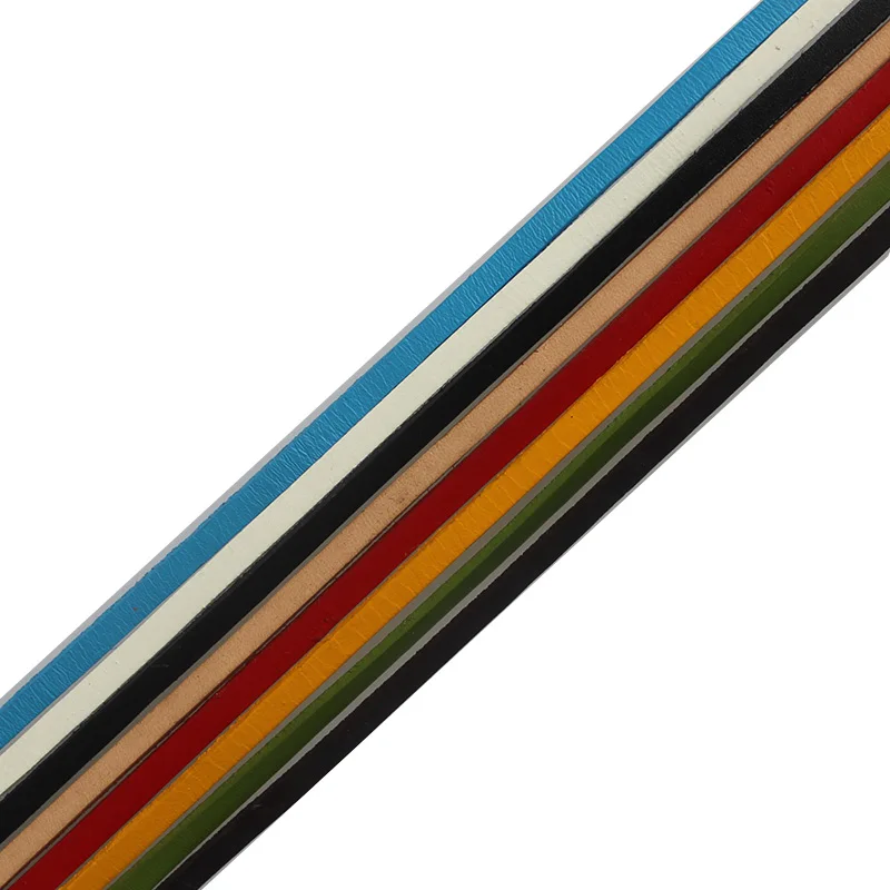 5meters 5x2mm Flat Leather Cords String 5mm Flat Leather Cord for Bracelet Jewelry Findings Black/White/Yellow/Red/Blue/Green