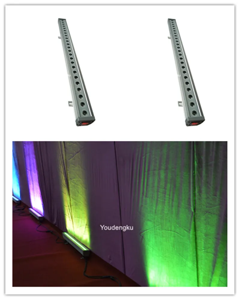 

8pcs 24 x 3 W TRI color LED Bar 3in1 rgb led outdoor wall washer dmx rgb led wall washer lamp