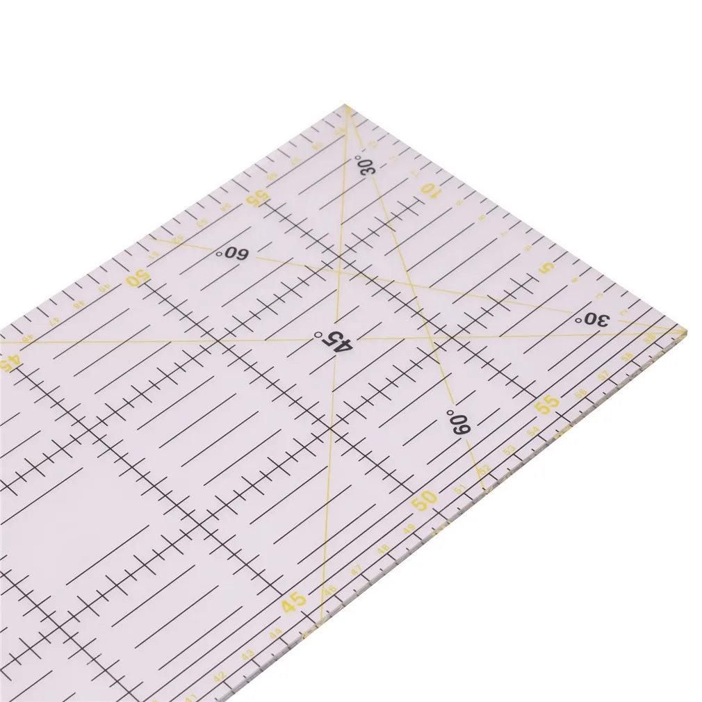 1 Pcs 60x15x0.3cm Measuring Ruler Tailor Cutting Patchwork Ruler Student Diy Hand Footage International General