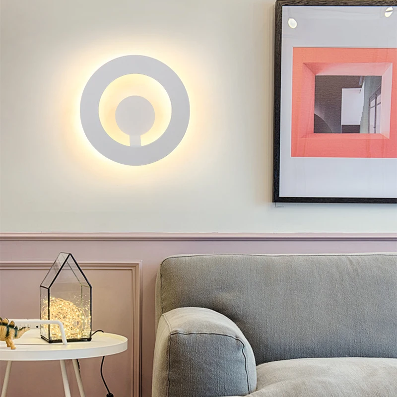 

Modern 9W LED Wall Lamp Bedroom Bedside Wall Light Home Indoor Decoration Lighting Corridor Aisle Aluminum Wall Sconce AC85-265V