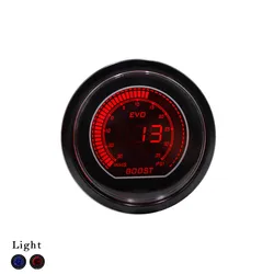 52mm 2 Inch Car EVO Digital Turbo Boost Gauge Psi Blue /Red LCD Turbo Boost Meter with sensor  TT101031