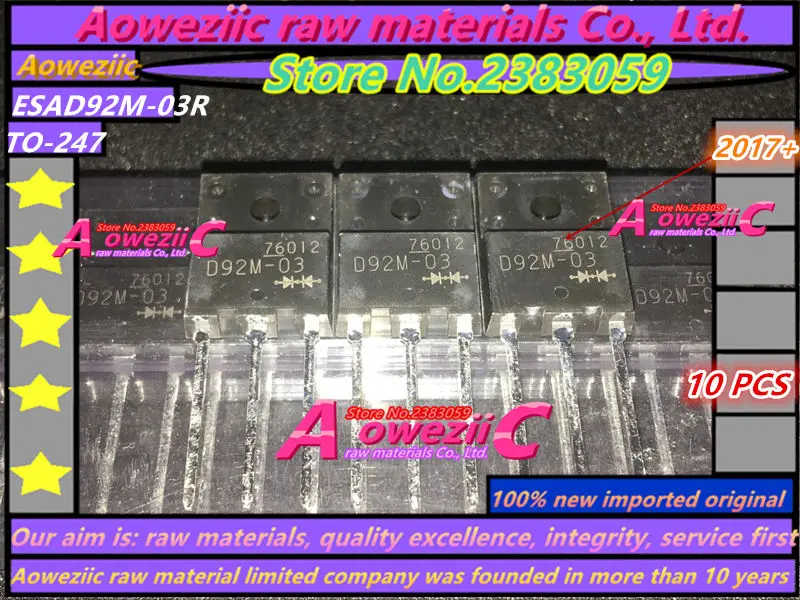 Aoweziic  2017+ 100% new imported original  ESAD92M-03R D92M-03 TO-3PF fast recovery diode 300V 20A