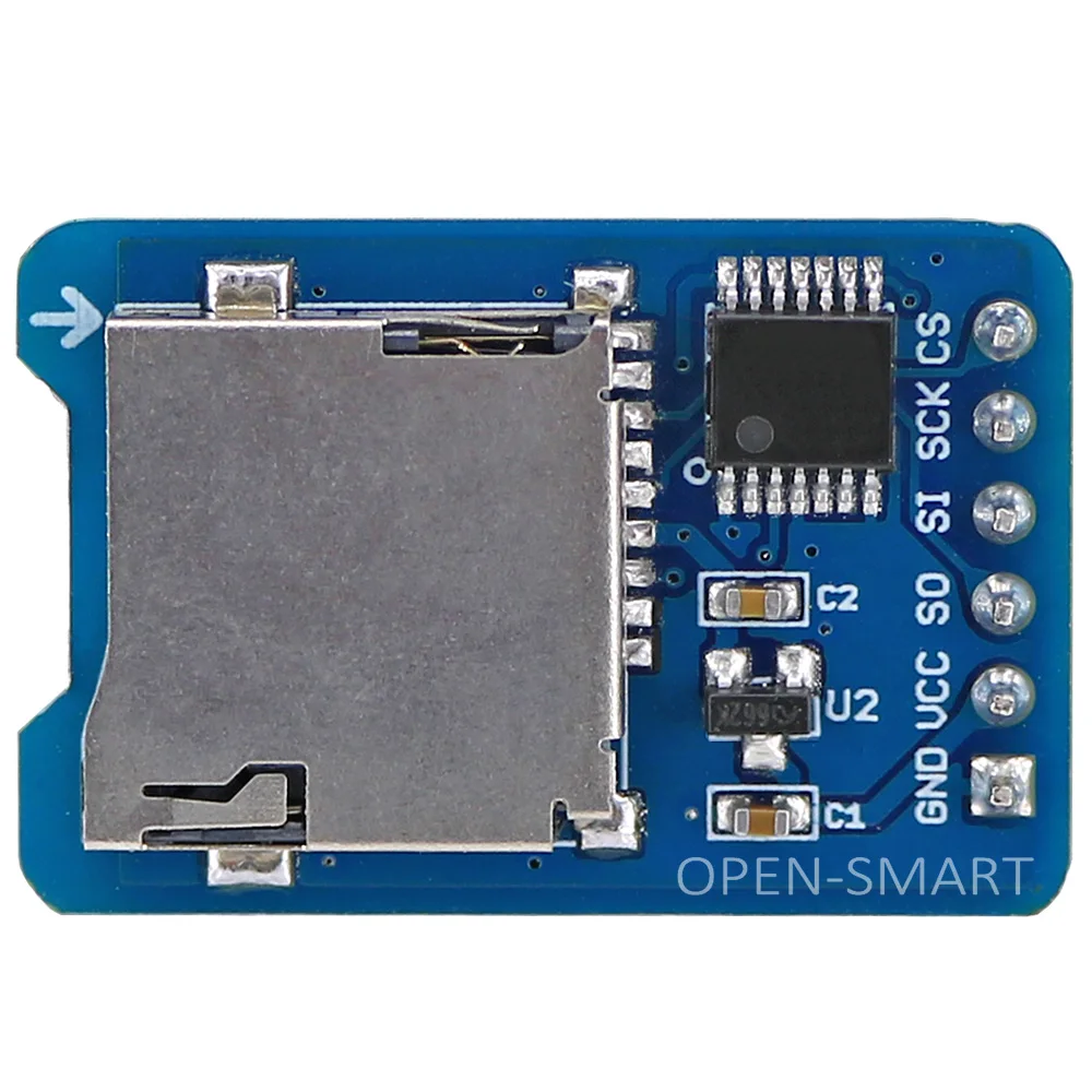 Micro SD Card Module TF Card Reader Adapter Board SPI Interface 3.3V / 5V Compatible for Arduino