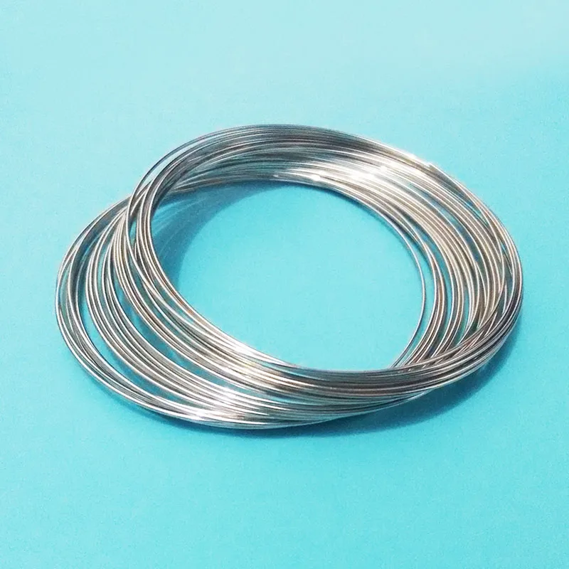 bracelet bangles jewelry making memory metal wire coil steel beading findings brooches bouquet blank accessories rhodium plated