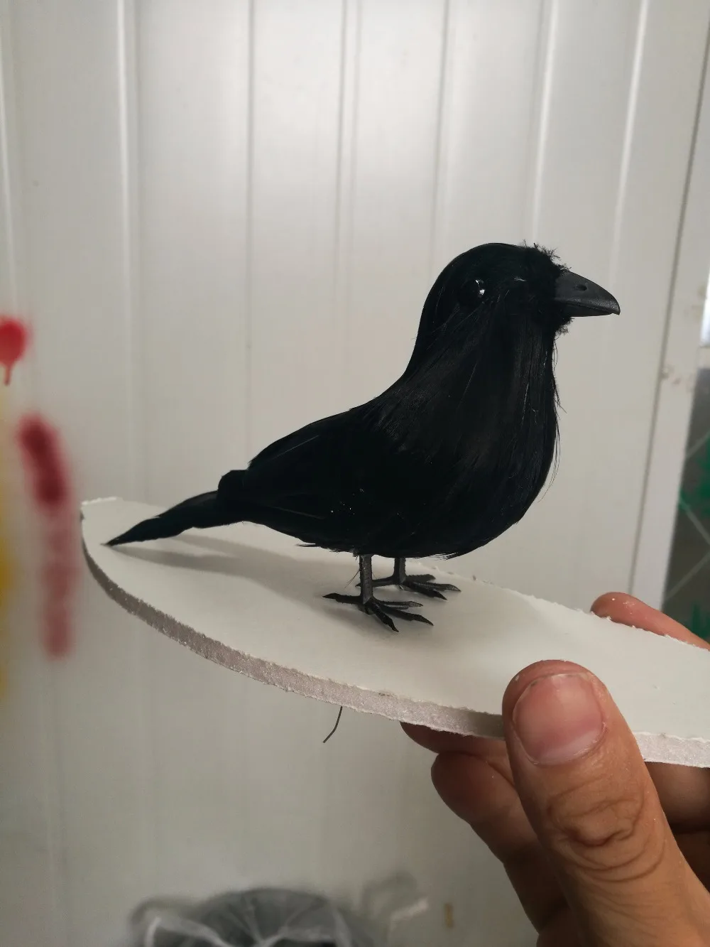 

wholesale little artificial crows Easter Halloween party garden DIY decoration props game cosplay supplies 16cm