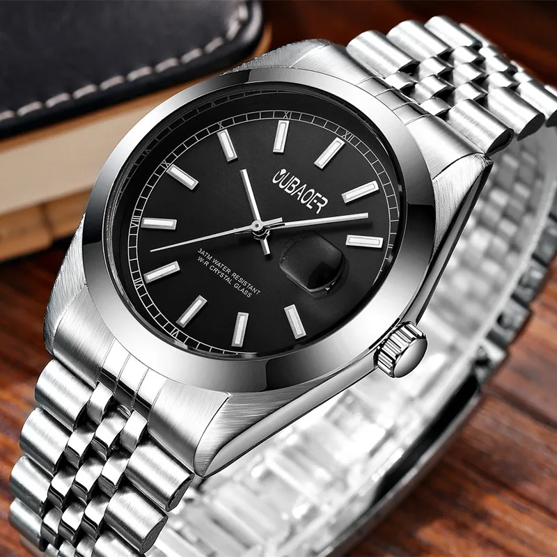 

New Luxury Brand OUBAOER Men Watches Clock Male Waterproof Casual Sport Watch Men Wrist Quartz Watch Relojes Hombre