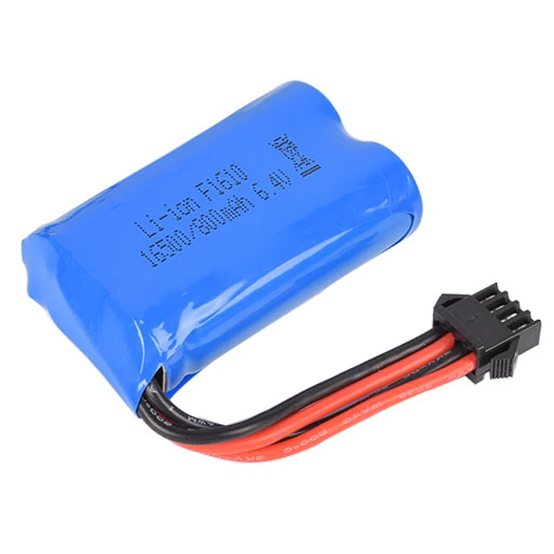 6.4v 800mah 15C 16500 Li-ion Battery RC Car battery SM-4P Plug For  RC Car& Remote Control Toys