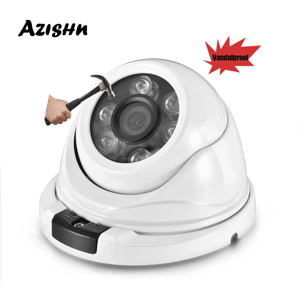 

AZISHN Vandalproof Metal H.265 25FPS 3MP 2304*1296 Security IP Camera IP66 RTSP P2P XMEye Network CCTV indoor/outdoor