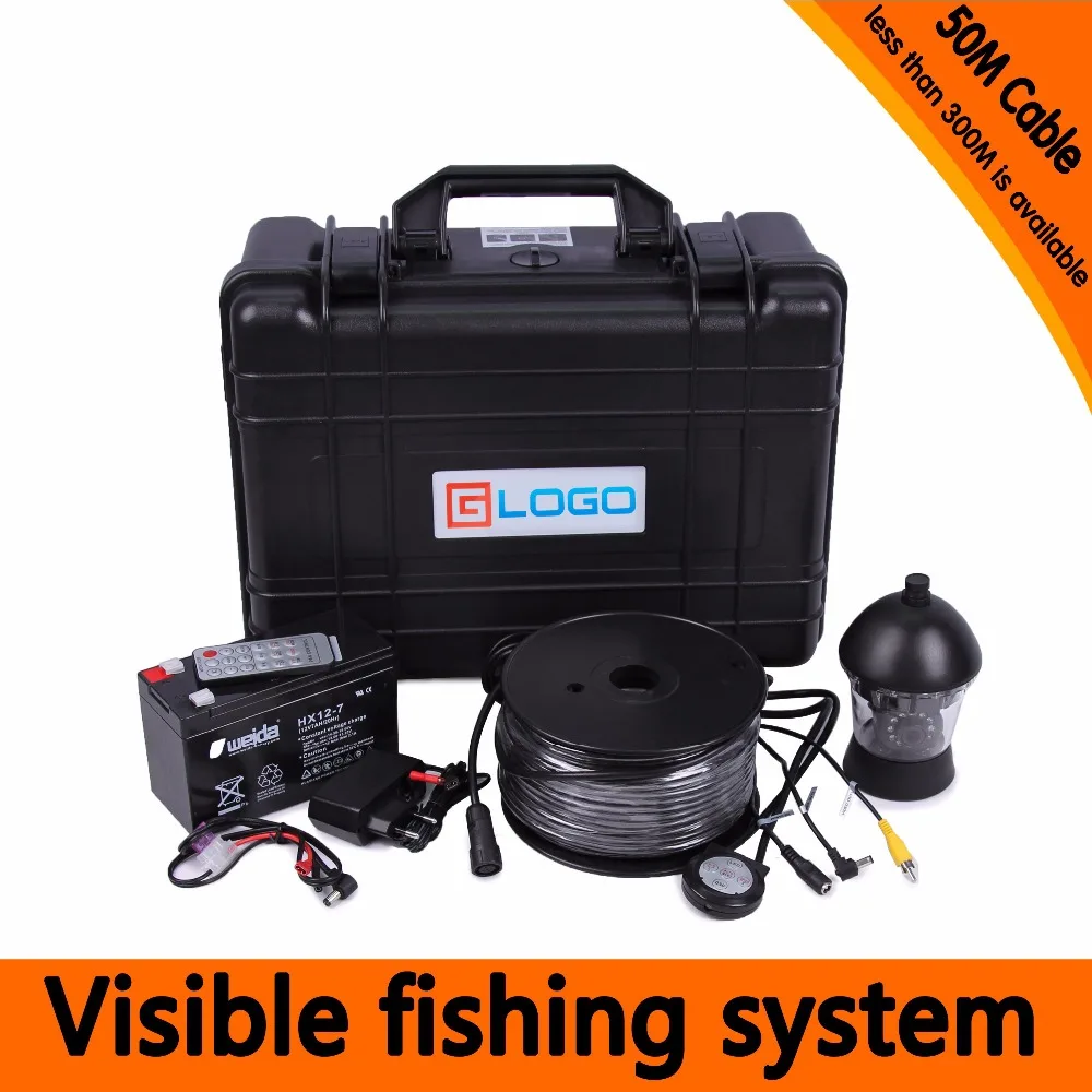 7 Inch Water-Proof  50M  600TVL 360 degree rotative Fishing camera AV Endoscope Camera