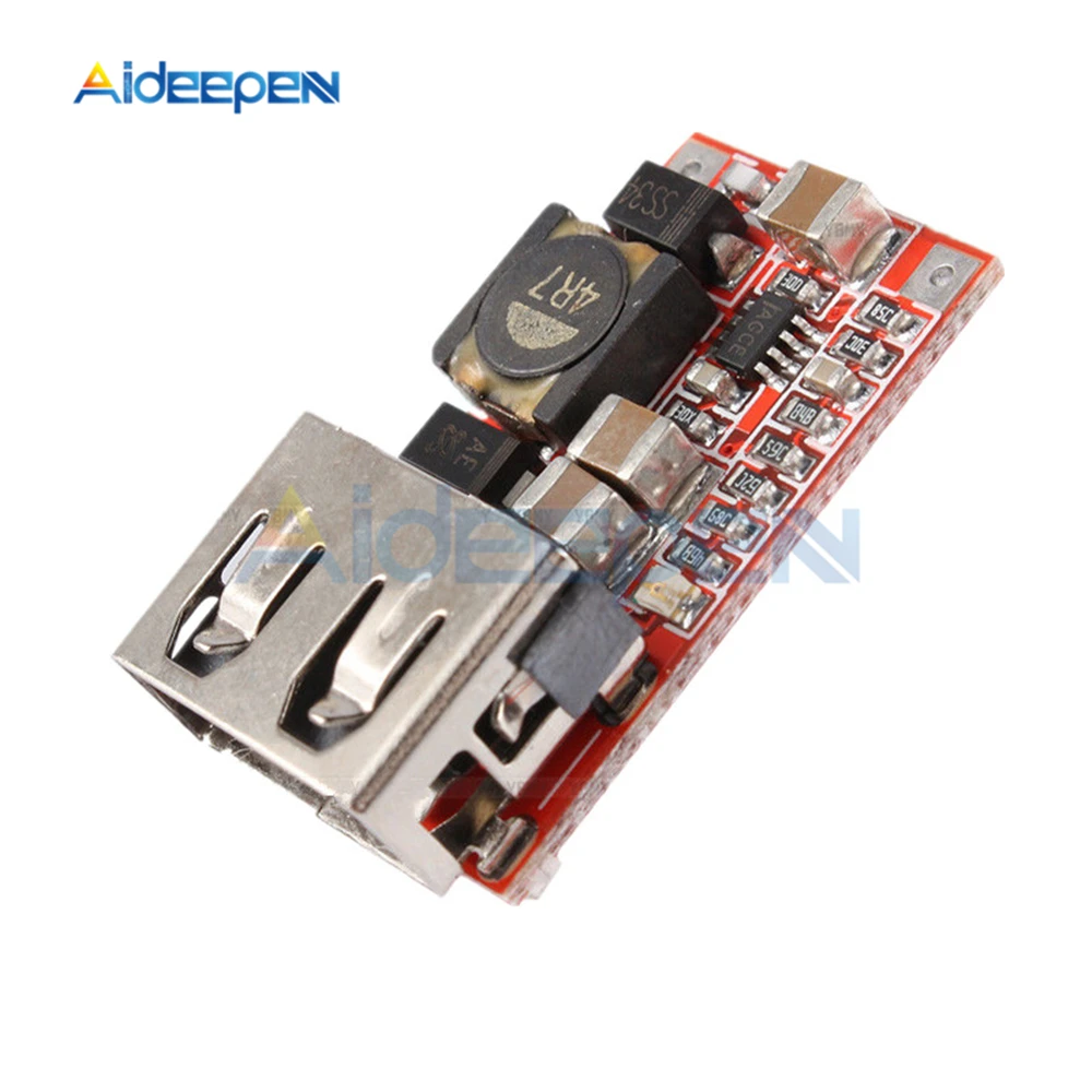 5Pcs 6-24V 12V/24V Naar 5V 3A Auto Usb Lader Module DC-DC buck Step Down Converter Power Supply Module