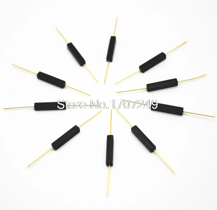 100 PCS Plastic Type Reed Switch 2 * 14 Normally Open Magnetic Control Switch GPS-14A Anti-Vibration/Damage Contact For Sensors