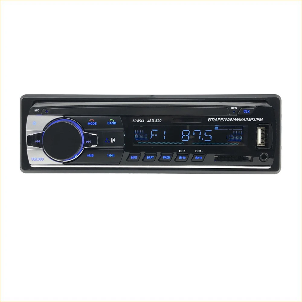 Autoradio 1 Din Bluetooth Radio SD MP3 Player Coche Car Radios Estereo Poste Para Auto Audio Stereo Carro Samochodowe Automotivo