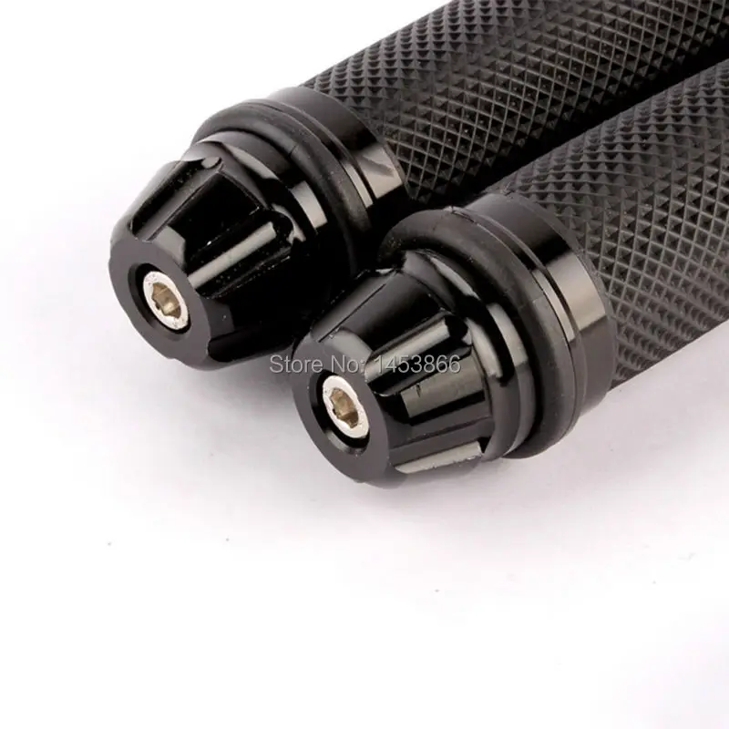 evomosa Black 7/8\'\' 22 mm Motorcycles Handle Hand Grip Grips Handlebar Grips Ends for Yamaha Honda Suzuki Kawasaki Buell Ducati