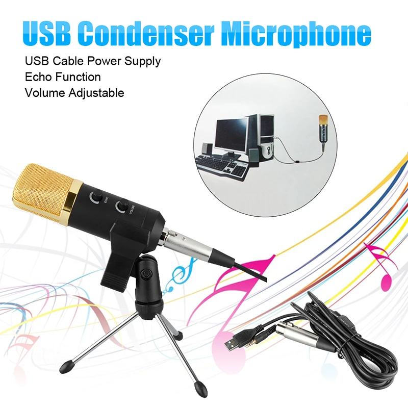 GBTIGER BM - 100FX USB Condenser Sound Recording Microphone with Braodcasting