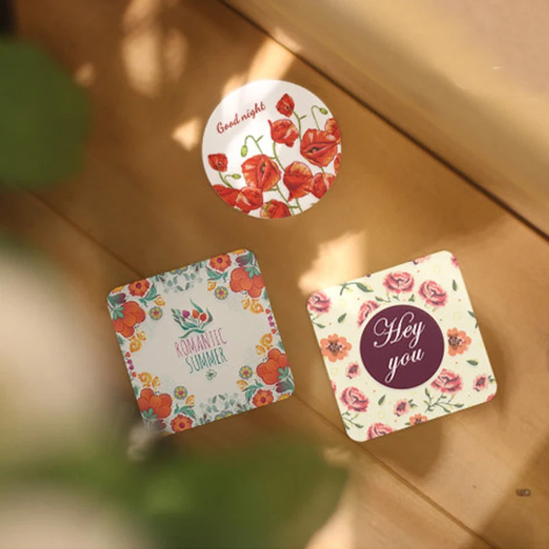 38 pcs/set FLOWER Series Boxed stickers photo album decorative Sealing sticker Thanksgiving DIY Various patterns mixed Styling
