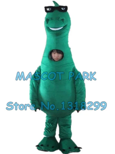 

green dinosaur mascot costume dino custom adult size cartoon character cosply carnival costume 3215