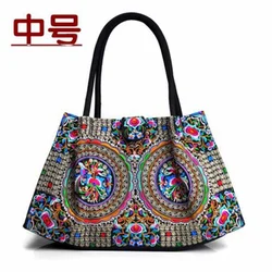 New ethnic embroidery handbags featuring vintage embroidered shoulder bag fashion travel leisure bag