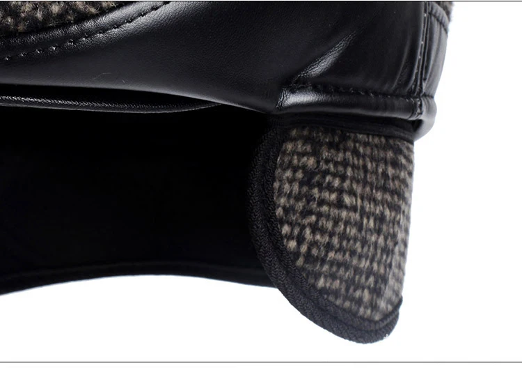 New fashion men\'s berets thick warmth ear berets autumn and winter berets dad cap