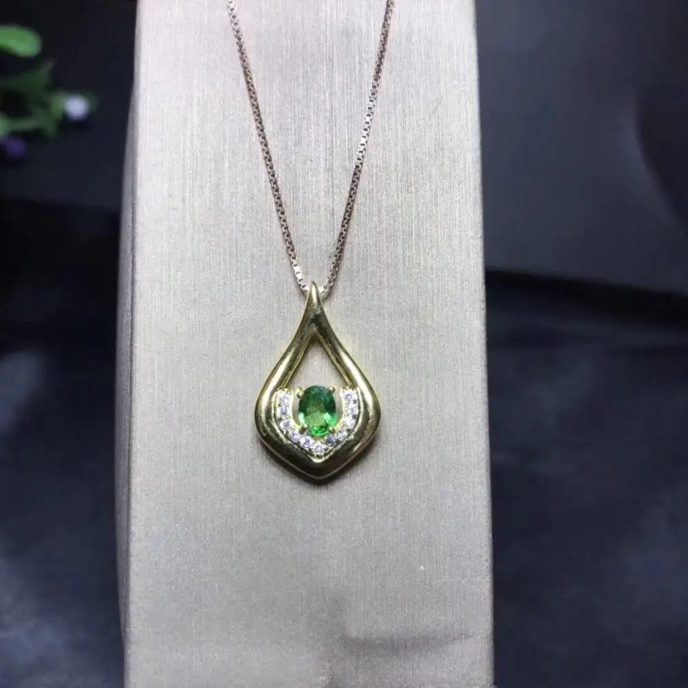 

Natural Tsavorite Necklace, Top Gem 925 Silver, Luxury Brand, Professional Jewelry Supplier.