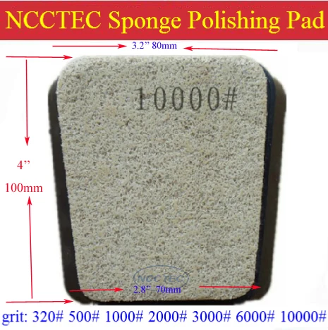 Horseshoe-shaped sponge polishing pad FREE shipping | Innovative technology | cheaper than wet diamond polishing pad, save cost