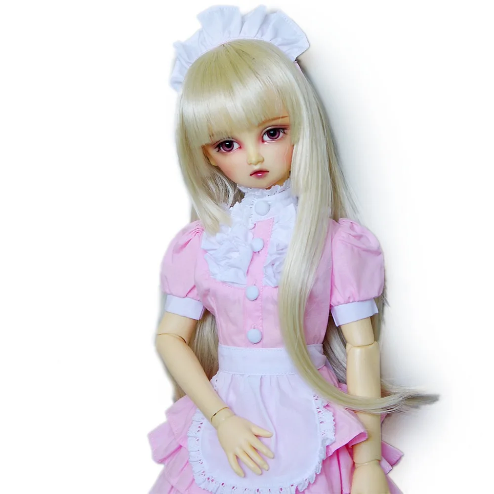 [wamami] 220# Cosplay Maid Pink Uniform/Outfit For 1/4 MSD 1/3 SD DZ AOD BJD Doll Dollfie