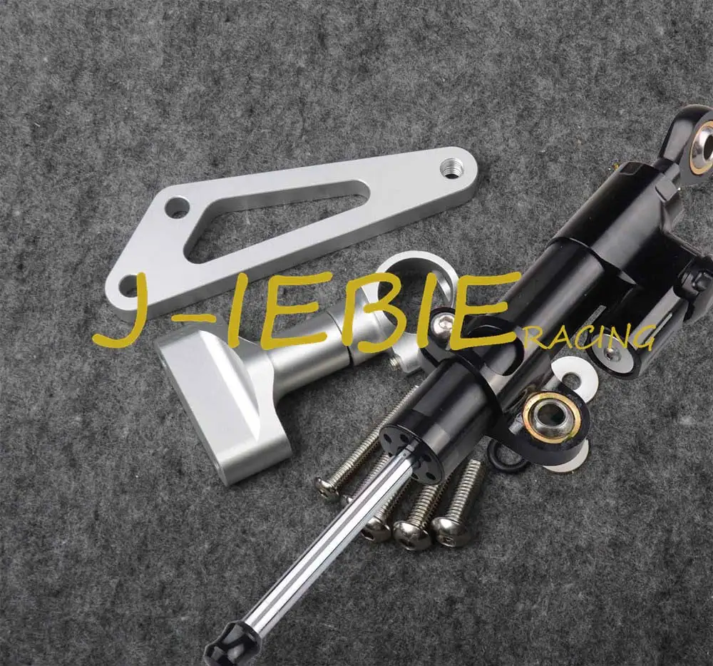 

CNC Steering Damper Stabilizer and Silver Bracket Mounting For Honda CB600F 2007-2014 2008 2009 2010 2011 2012 2013