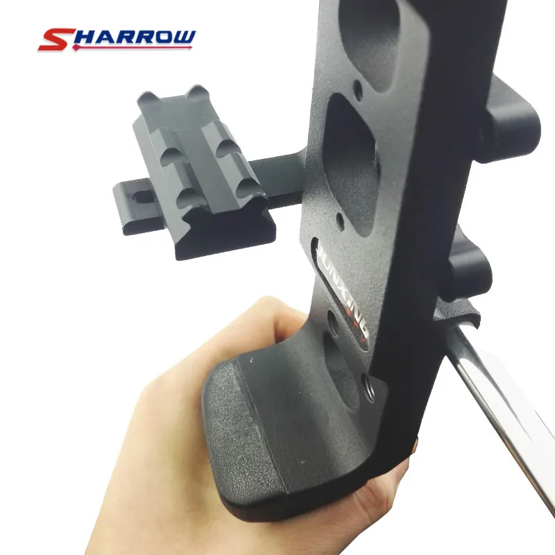 Black Archery Bow Stand Arrows Shelf Shooting High Quality Durable Bow Accessories