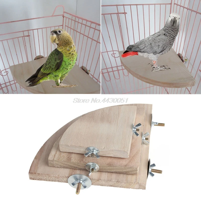 Pet Parrot Platform Stand Rack Toy Hamster Branch Perches For Bird Cage 10CM/13CM/17CM Dropshipping