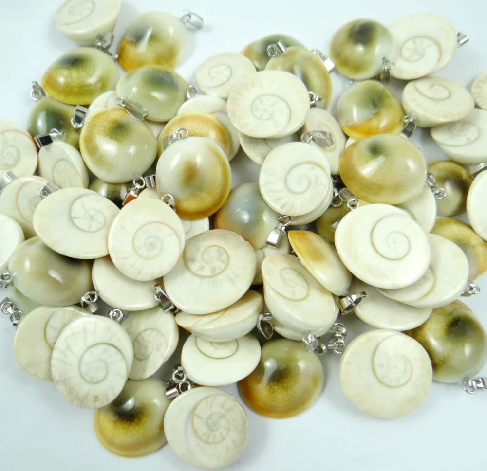 Wholesale natural stone Snails Pendants charms animal pendants Jewelry Accessories Natural shell 12Pcs/lot Free shipping