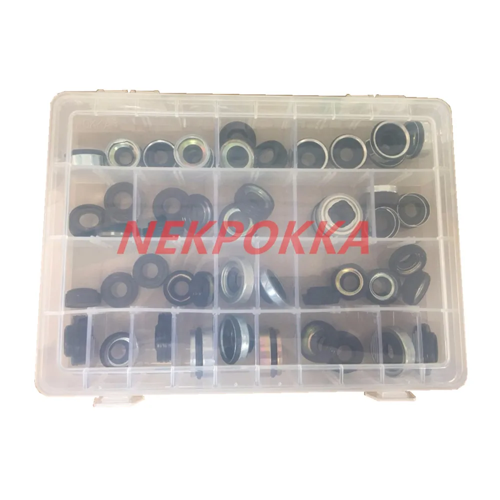 48Pieces automobile air conditioning compressor oil seal set for FS10 7SUB16 MAS90/105 A32 DKS32C 10PA15C/17C HCC V5 shaft seal