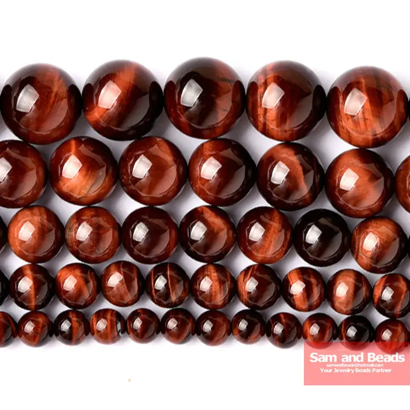 wholesale Red Tiger Eye Round Beads 16\